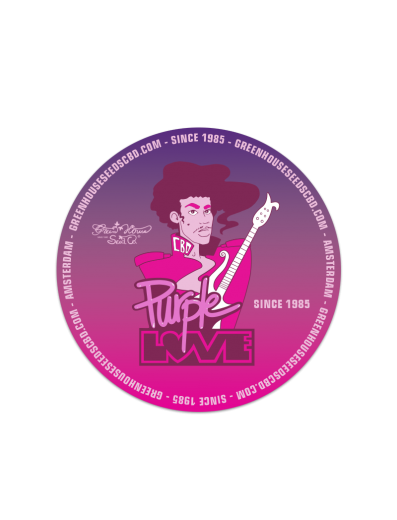 Purple Love CBD Sticker